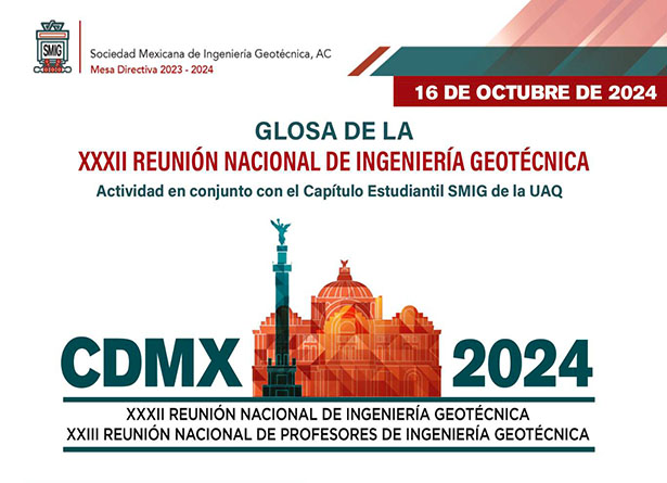 Glosa de la XXXII Reunión Nacional de Ingeniería Geotécnica