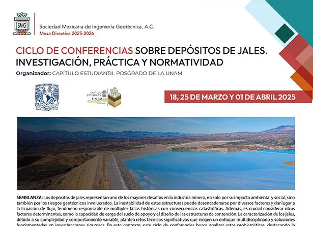 Ciclo De Conferencias Sobre Depósitos De Jales. Investigación, Práctica Y Normatividad