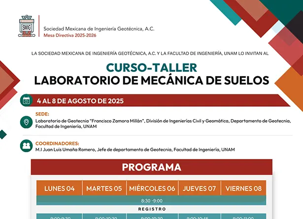 Curso-Taller Laboratorio de Mecánica de Suelos