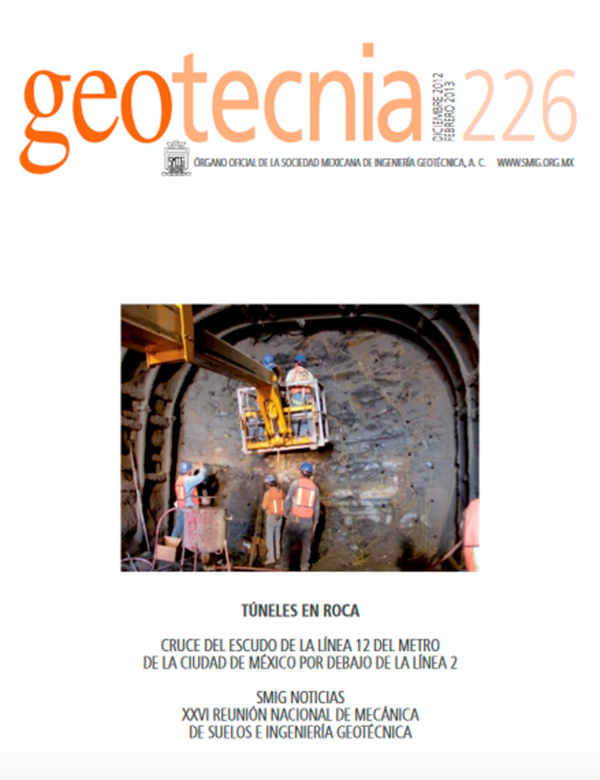 Número 226, Primer trimestre 2013, Revista Trimestral, SMIG, ingeniería, geotécnica