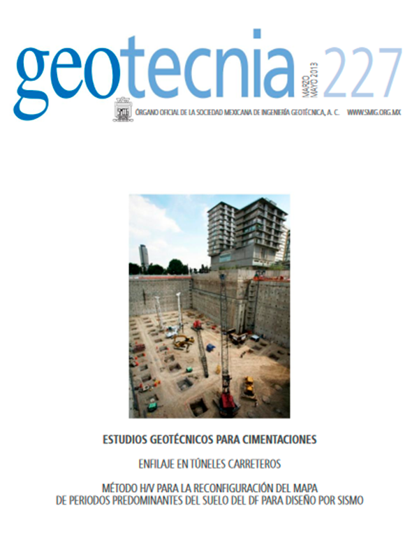 Número 227, Segundo trimestre 2013, Revista Trimestral, SMIG, ingeniería, geotécnica
