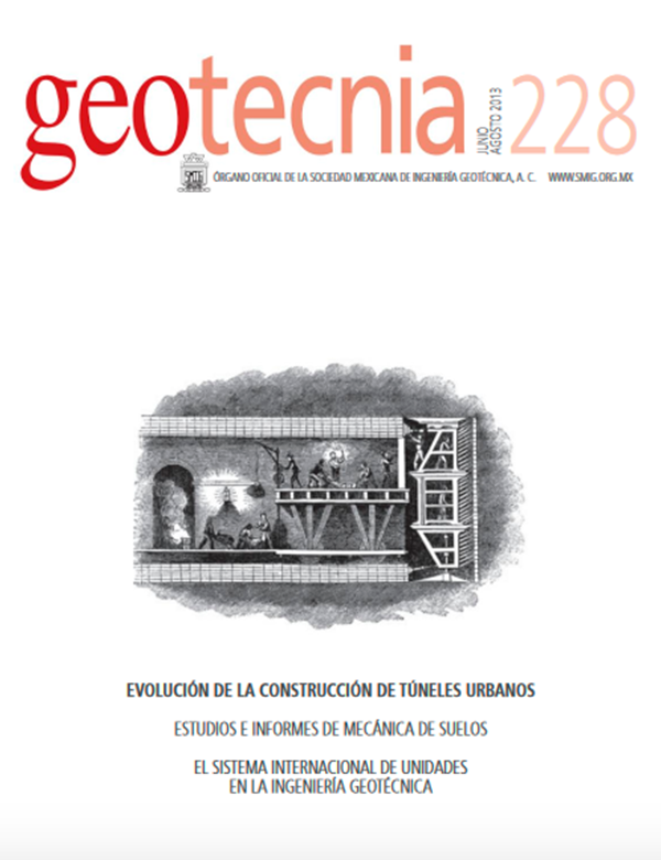 Número 228, Tercer trimestre 2013, Revista Trimestral, SMIG, ingeniería, geotécnica