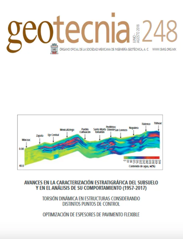 Número 248, Segundo trimestre 2018, Revista Trimestral, SMIG, ingeniería, geotécnica