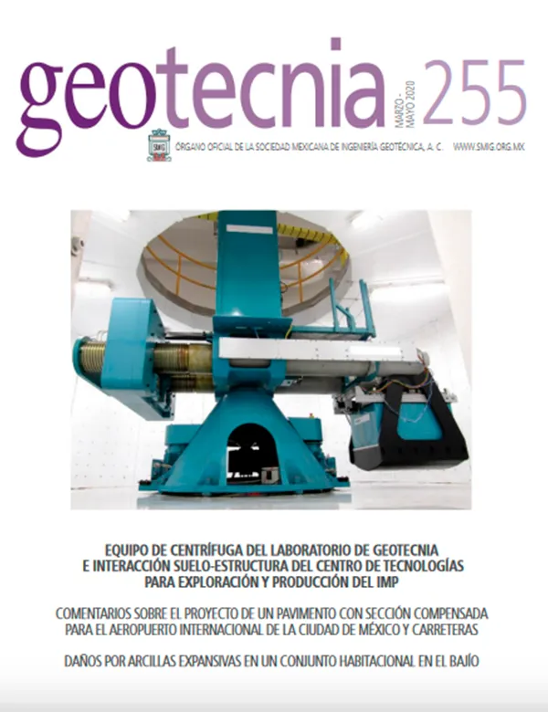 Número 255, Primer trimestre 2020, Revista Trimestral, SMIG, ingeniería, geotécnica