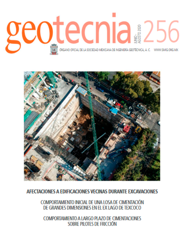 Número 256, Segundo trimestre 2020, Revista Trimestral, SMIG, ingeniería, geotécnica